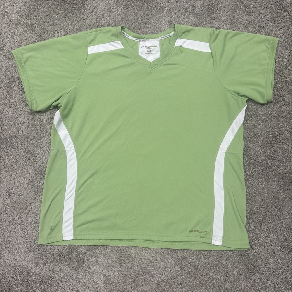 Brooks‎ Women's Olive Green short Sleeve Size XL